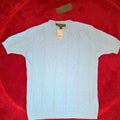 Katherine Hamnett Vintage NWT Men's Teal Short Sleeve Pull over
