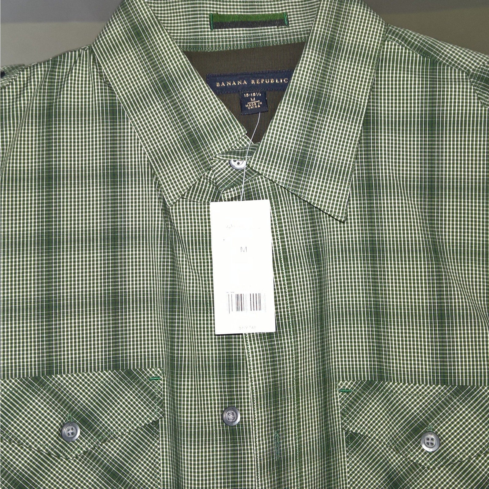NWT Green Banana Republic Button Shirt - Sz 15.5