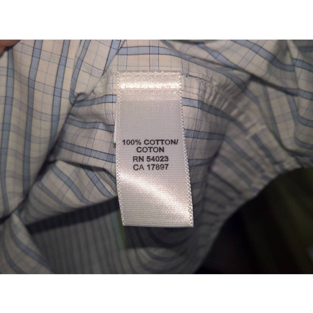 Banana Republic Blue & White Button Dwn Sz M