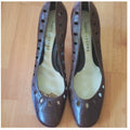 Marc Jacobs Vintage Brown Leather cutout Pumps Sz 40