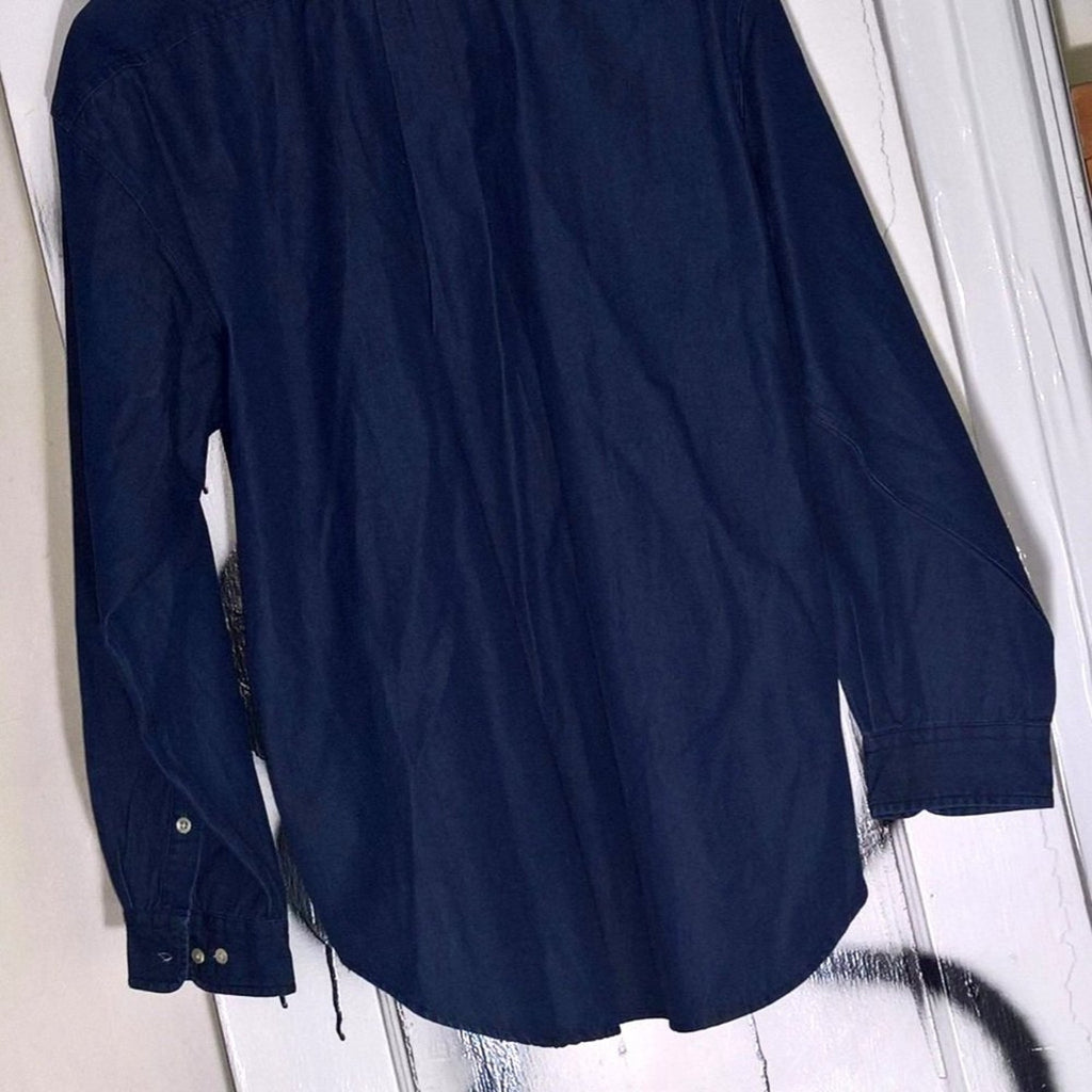Vintage Men's Hilfiger Buttery Soft Denim Shirt Sz L