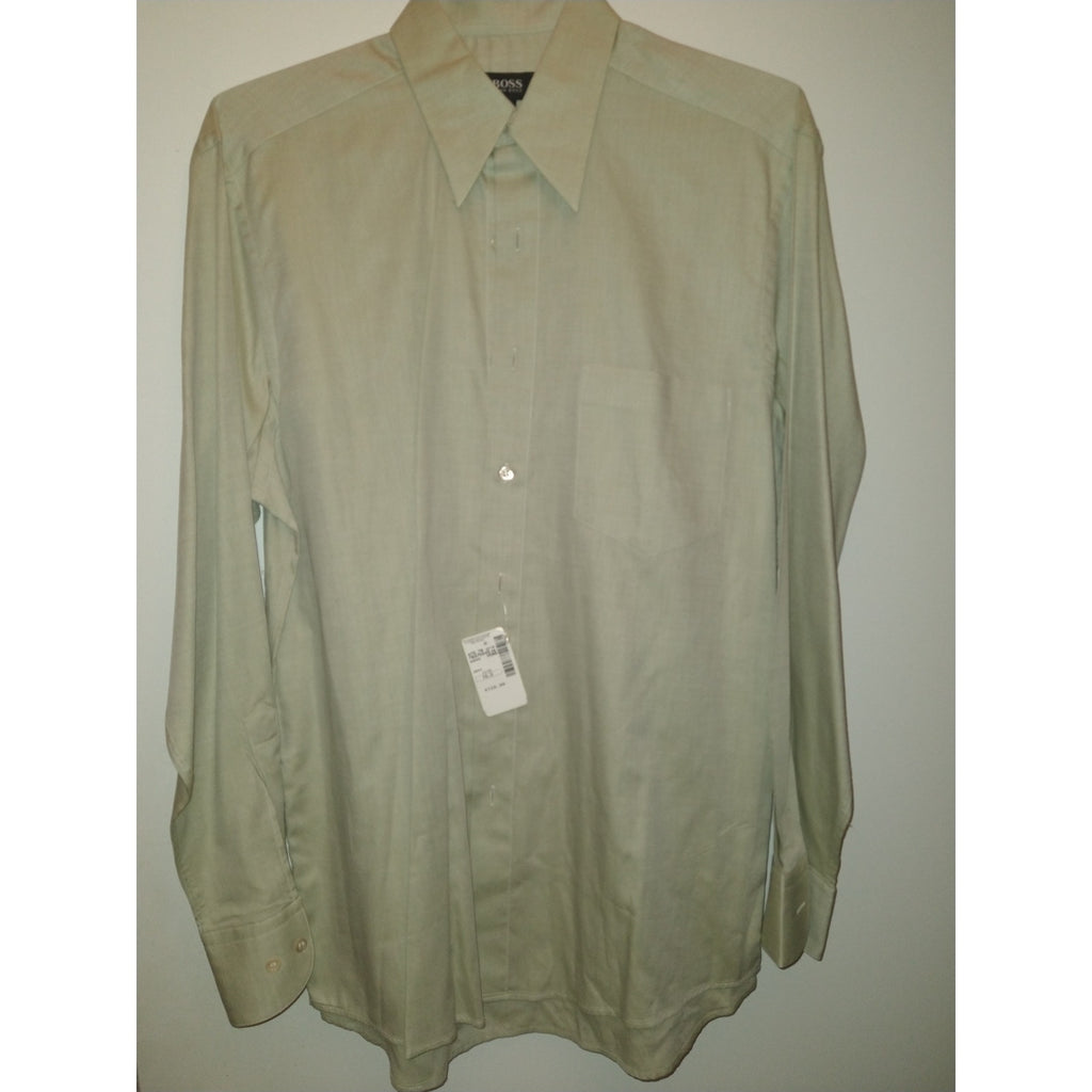 Vintage BOSS  Dress Shirt 15.5 in Pale Green