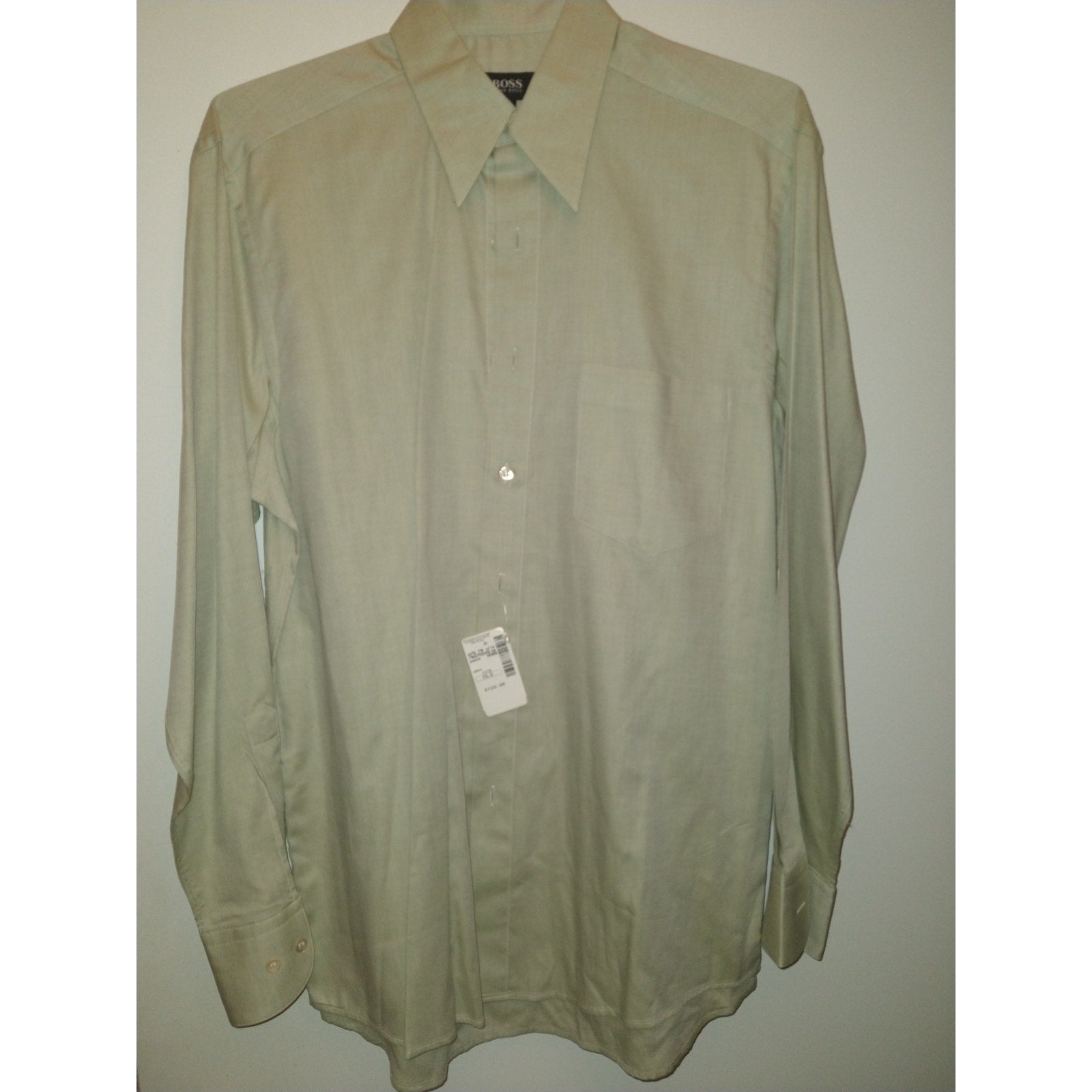 Vintage BOSS  Dress Shirt 15.5 in Pale Green