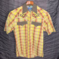 Dragon Fly "Ramones" Vinatge Short Sleeve Button Down Shirt Sz M
