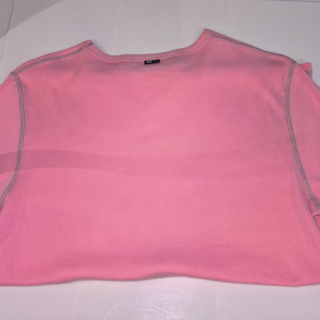 J. Lindeberg Men's Pink Ribbed Cotton Shirt SZ L