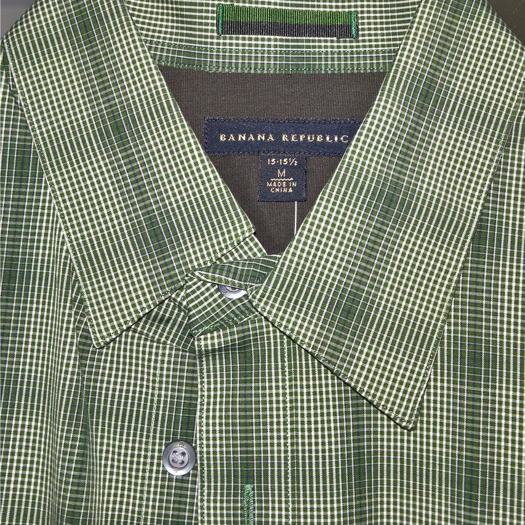 NWT Green Banana Republic Button Shirt - Sz 15.5