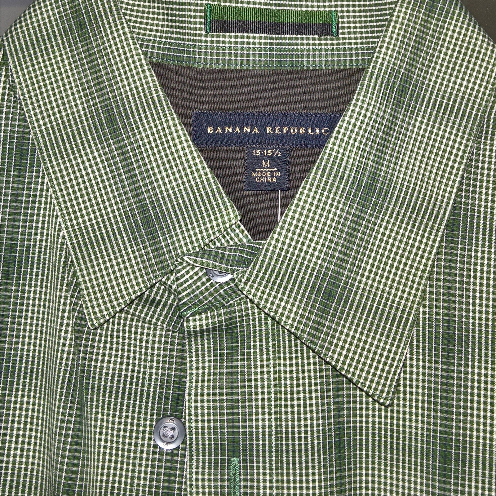NWT Green Banana Republic Button Shirt - Sz 15.5