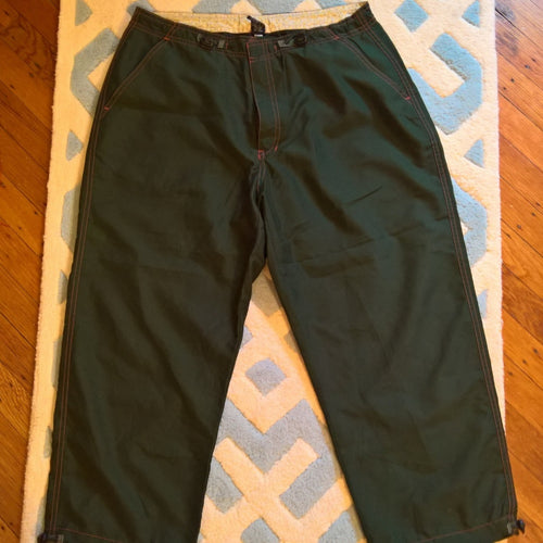90s GAP Cargo Pants - Drk Green with Orange Sz L