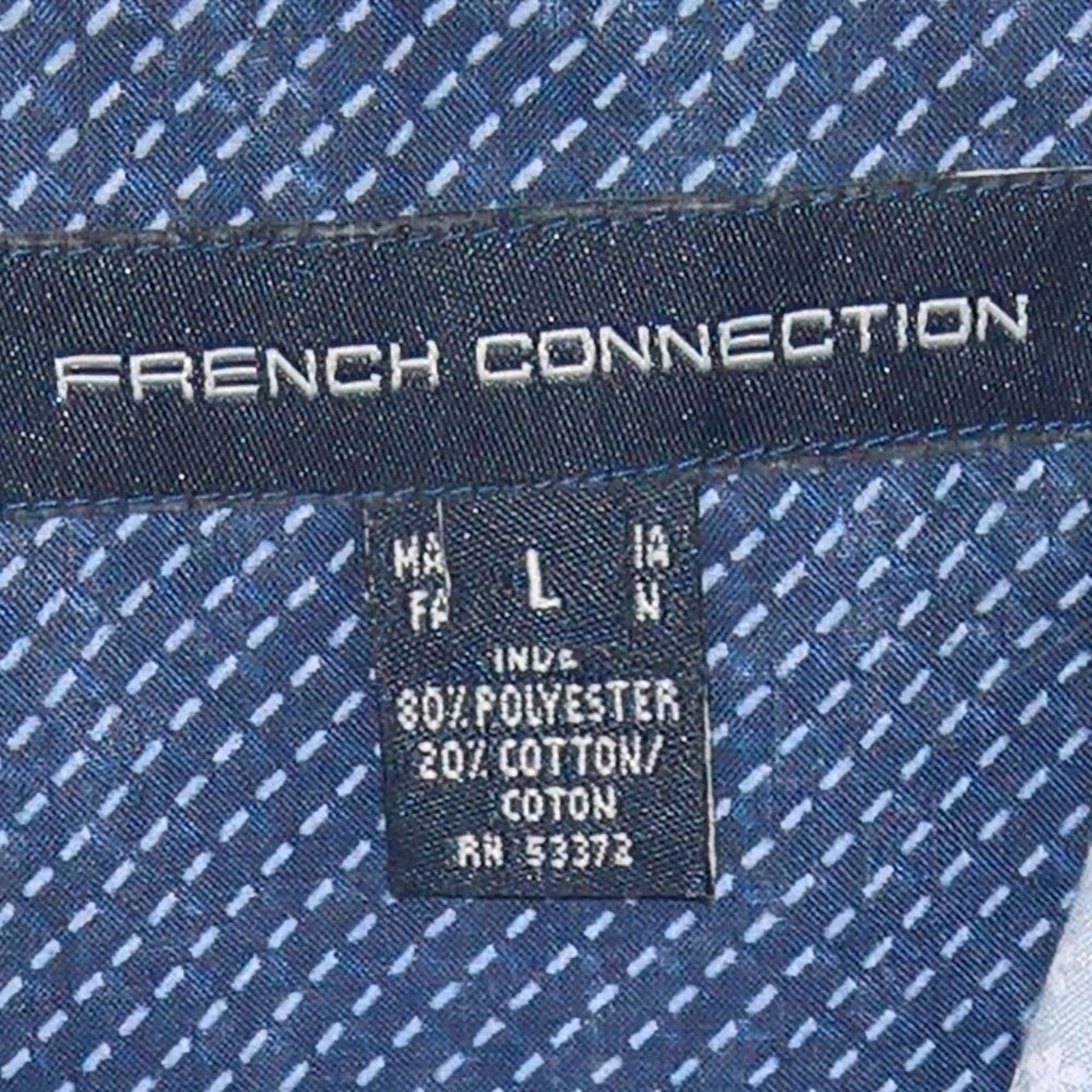 Vintage French Connection Western Inspired Snap Front Shirt Sz L