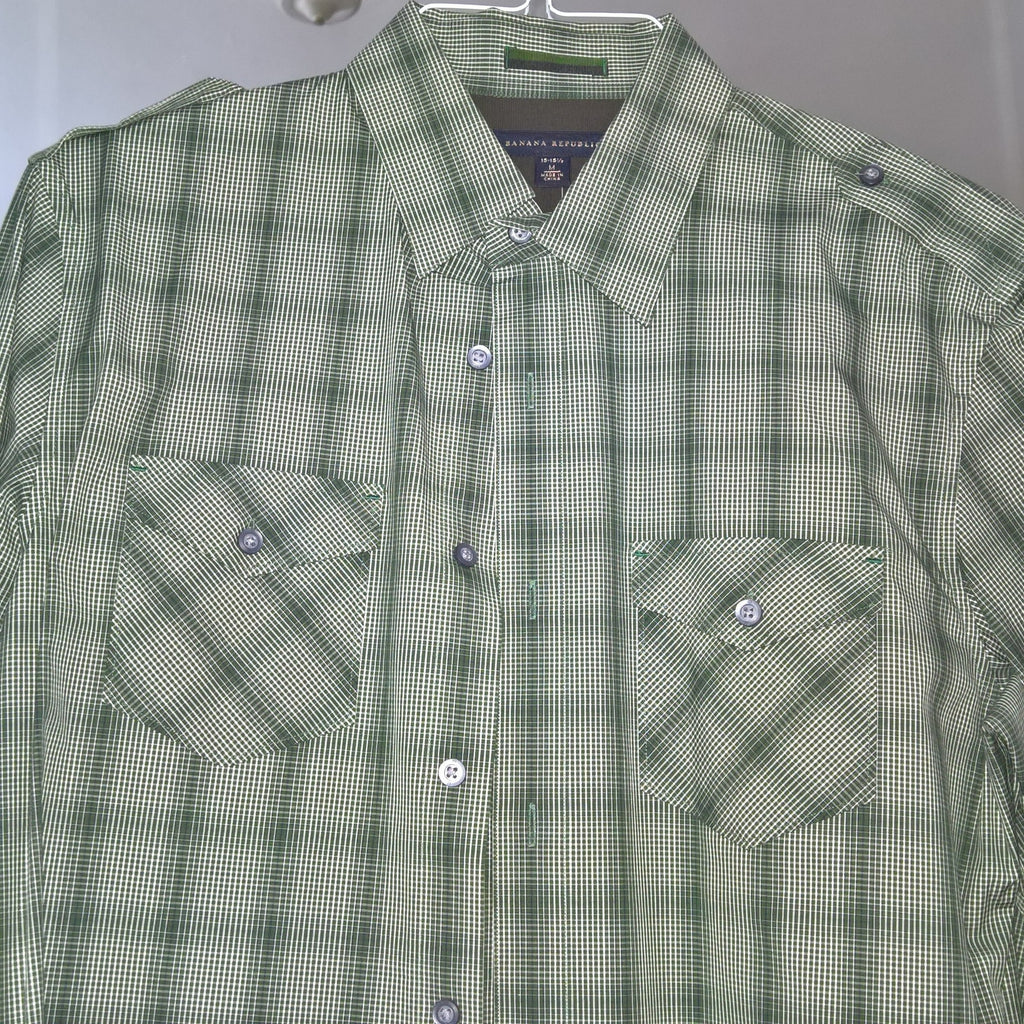 NWT Green Banana Republic Button Shirt - Sz 15.5
