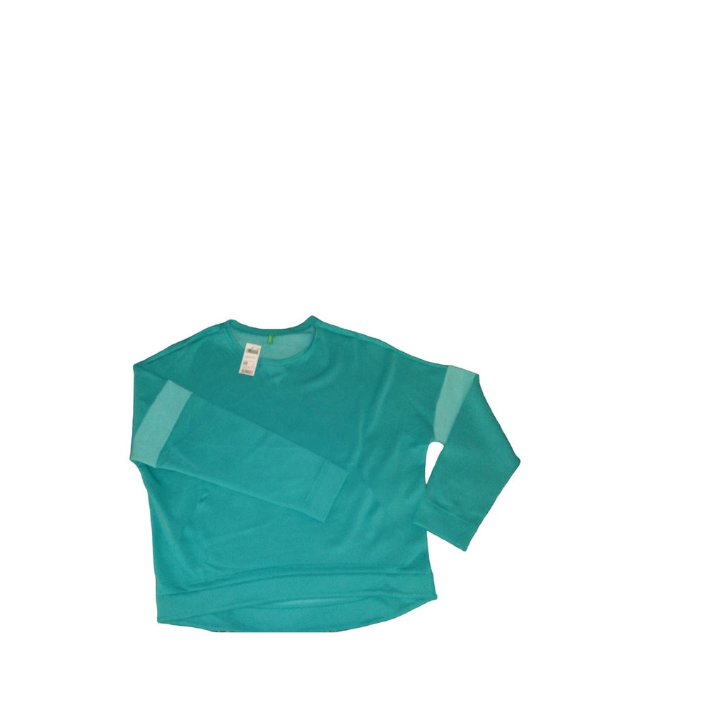 Benetton Teal Pullover with Pocket Sz L
