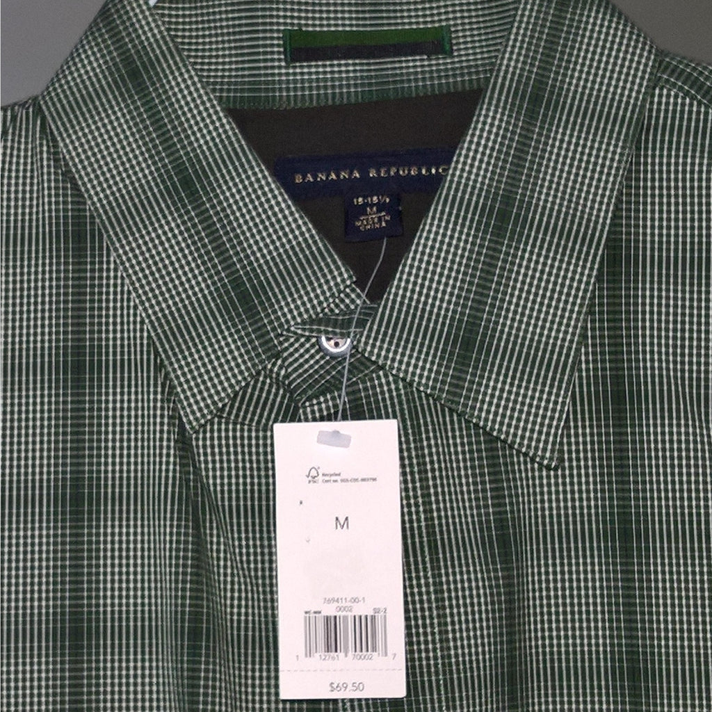 NWT Green Banana Republic Button Shirt - Sz 15.5