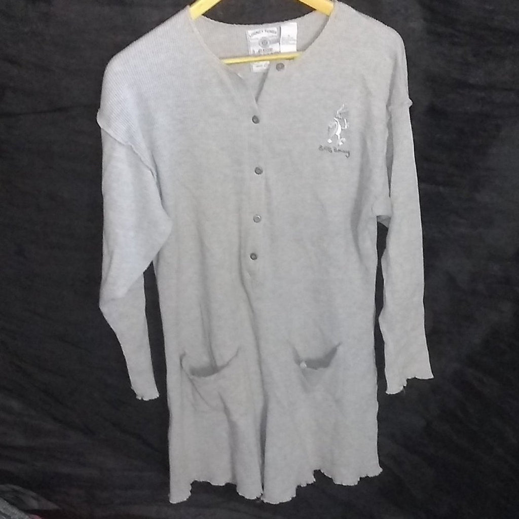Vintage Waffle Bugs Bunny Oversized Romper Sz M