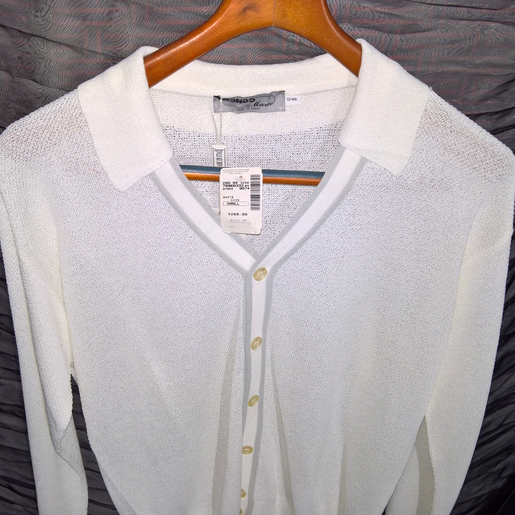 Vintage Mondo NWT Men's Sheer Collared Pullover Sz S